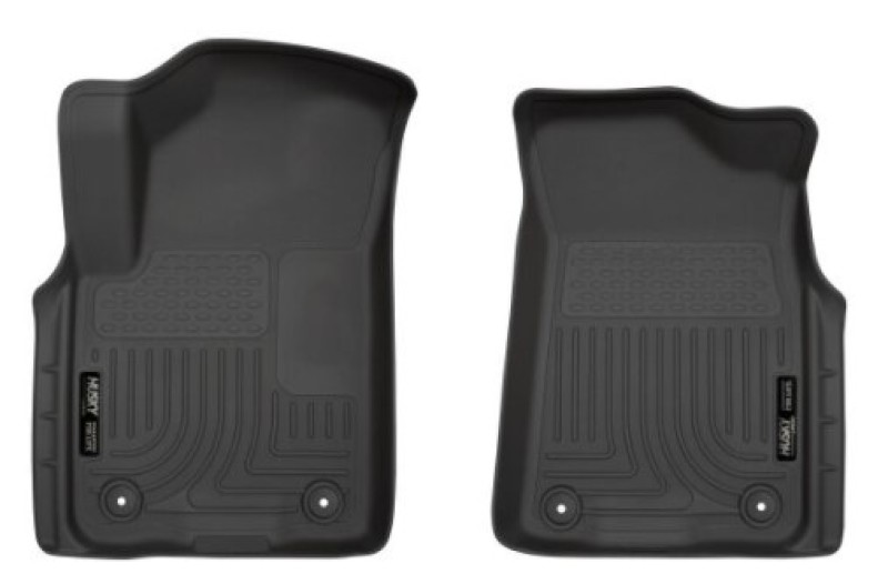 Infiniti QX80 Floor Mats - Front - Husky Liners - X-act Contour Series - Black - `19-`21